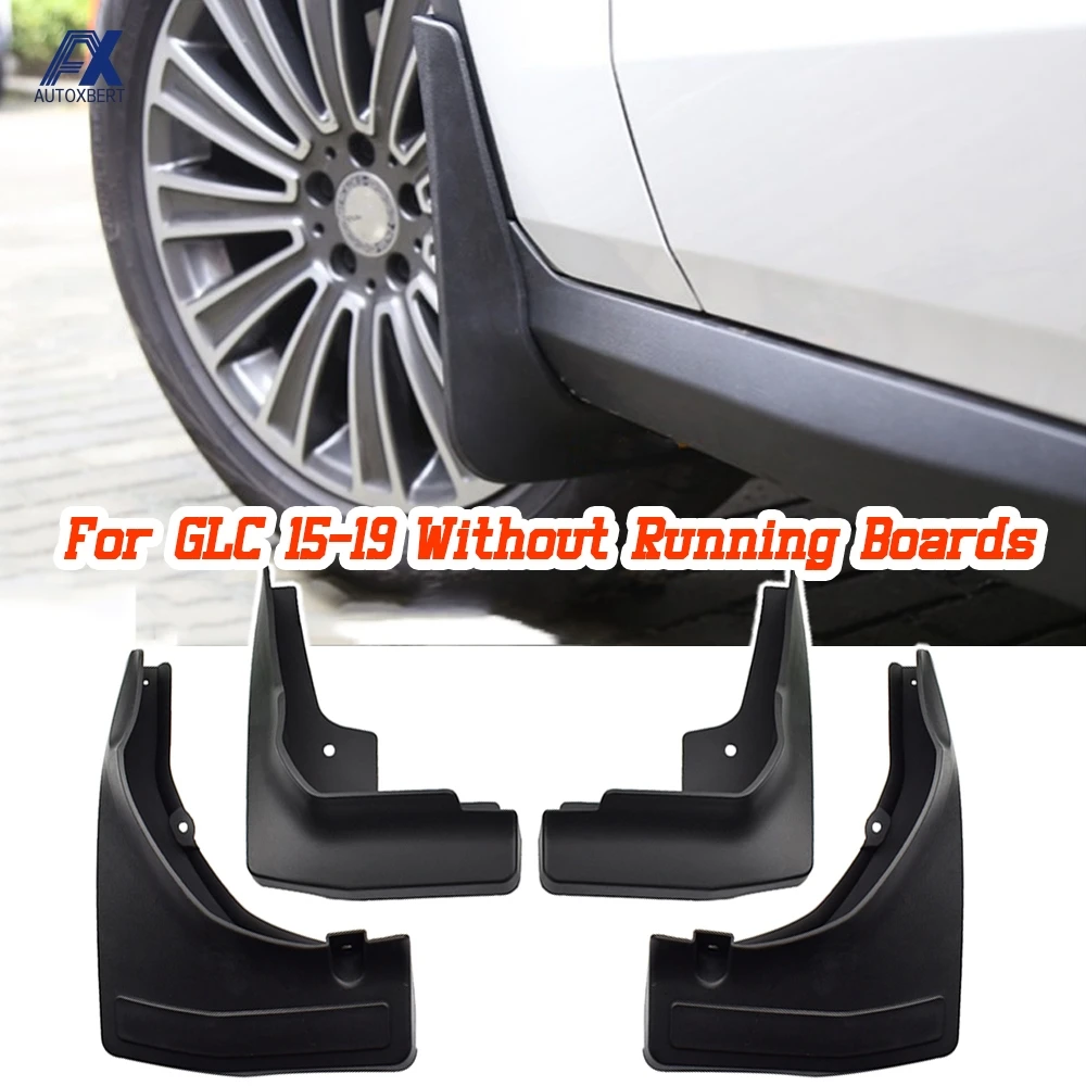 Car Mudflaps For Mercedes Benz GLC Class X253 2016 - 2022 WO/RB Mud Flaps Splash Guards Mudguards Mud Flap Front Rear Fender