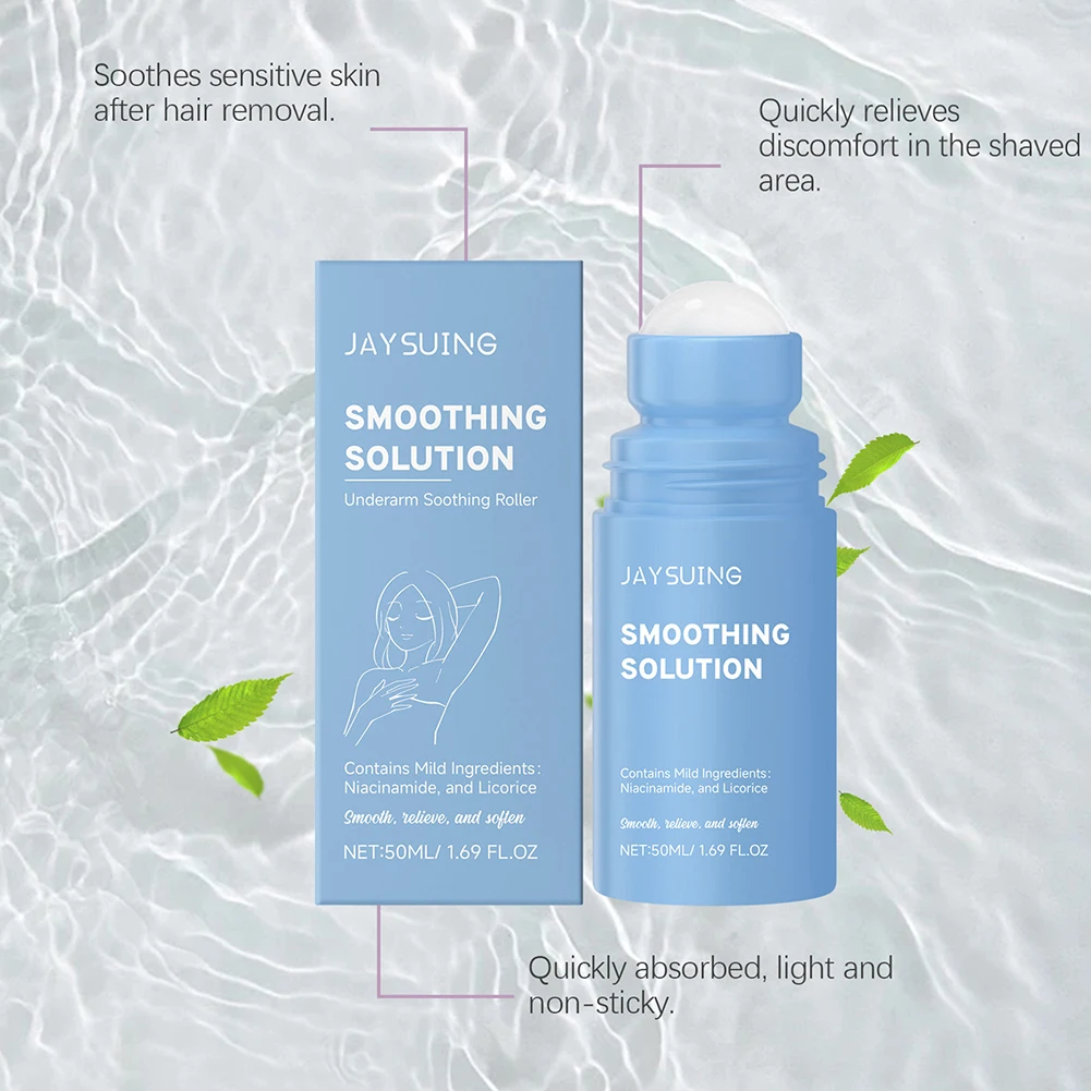 Ingrown Hair Treatments Roller Safe On Sensitive Areas Cream After Shave Roll on Cream  For Face Neck Legs Underarm Area