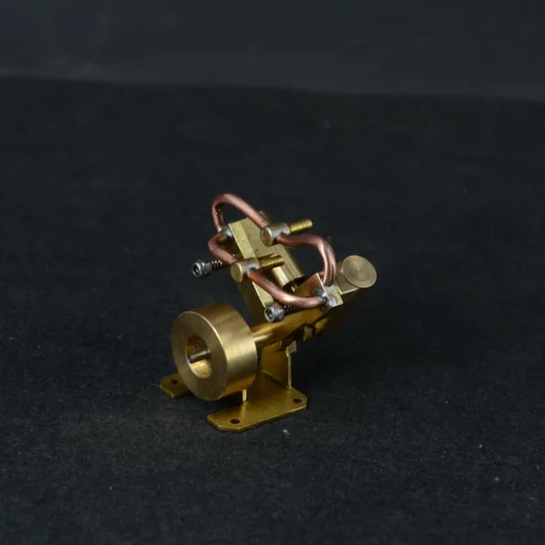 Mini V-type double cylinder steam engine model