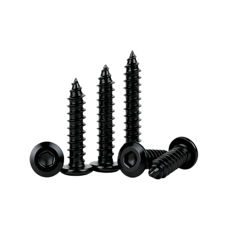Schwarze Kohlenstoffstahl-Innensechskant-Senkkopfschrauben mit Gewindebohrung M3 M3.5 M4 M5 M6 – Detail 3