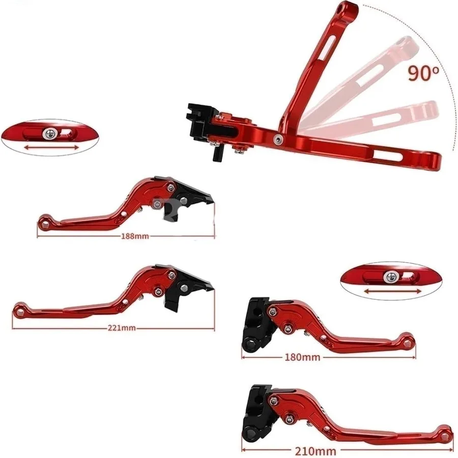 فرامل الدراجة النارية القابلة للتعديل وعتلات القابض لسوزوكي GSXR1000 GSXR1000 GSXR GSX R 1000 2007 2008 ينتهي مقود الدراجة مع