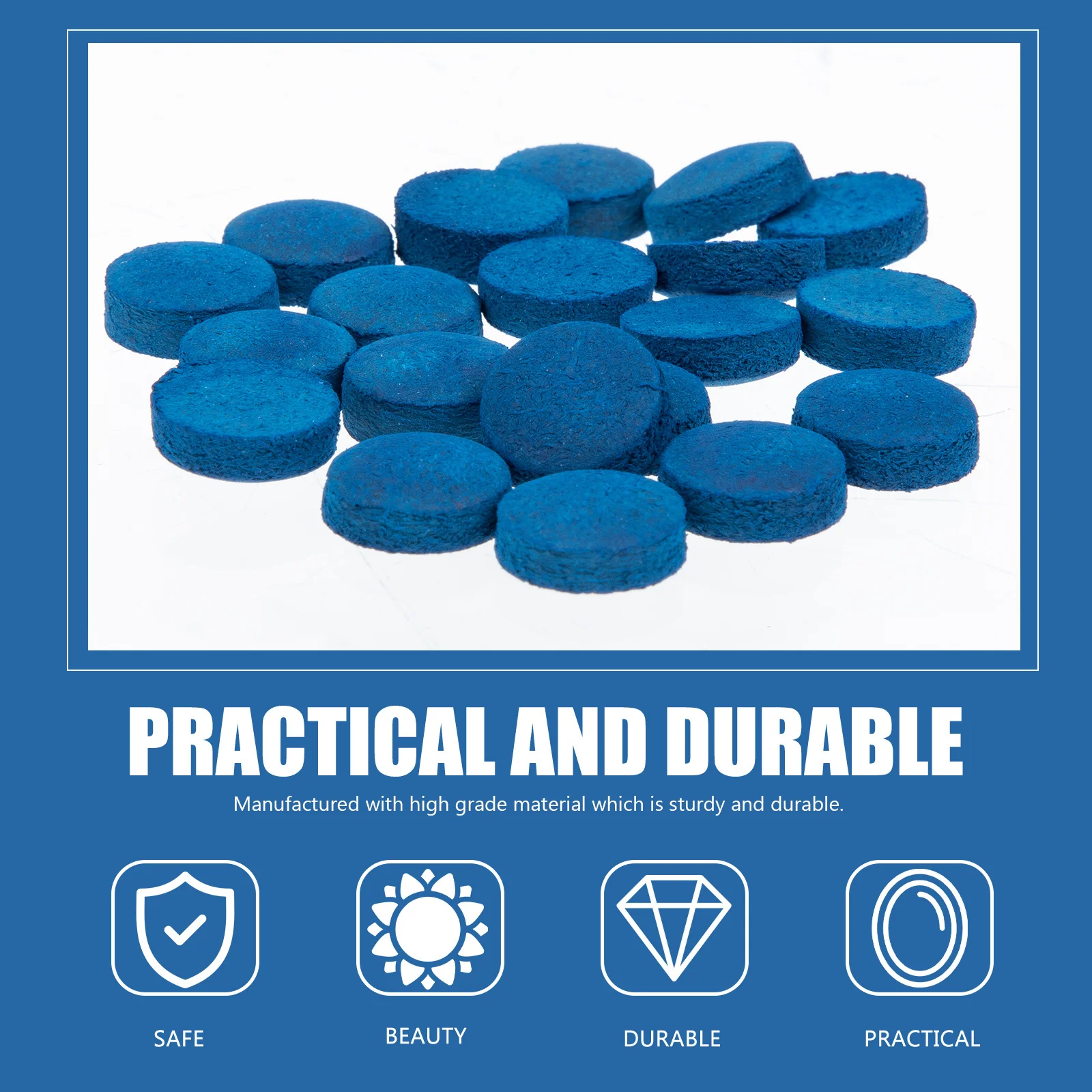 

20 шт. сменные насадки для бильярдного кия, долговечные, не деформирующие для улучшения производительности кия