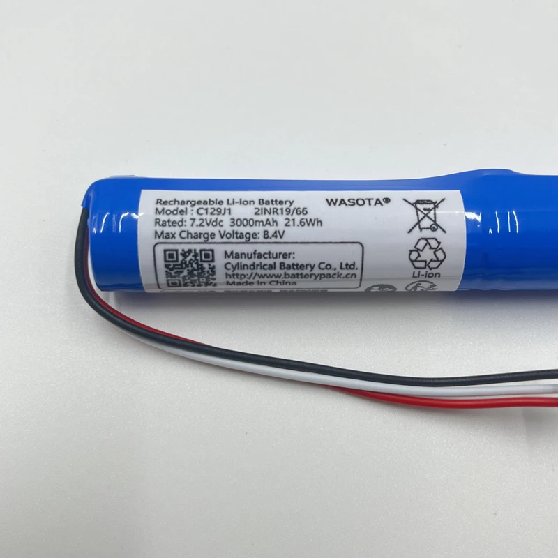 1pce C129J1 7.2V 2600mAh akumulator litowy wielokrotnego ładowania akcesoria