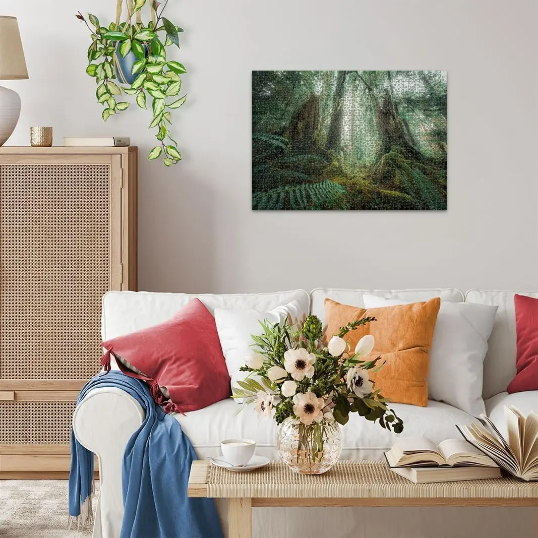 Virgin Forest Adult Wooden Puzzle 300/500/1000Pcs Jigsaw Puzzles for Gameroom Bedroom Livingroom Decor Birthday Holiday Gift