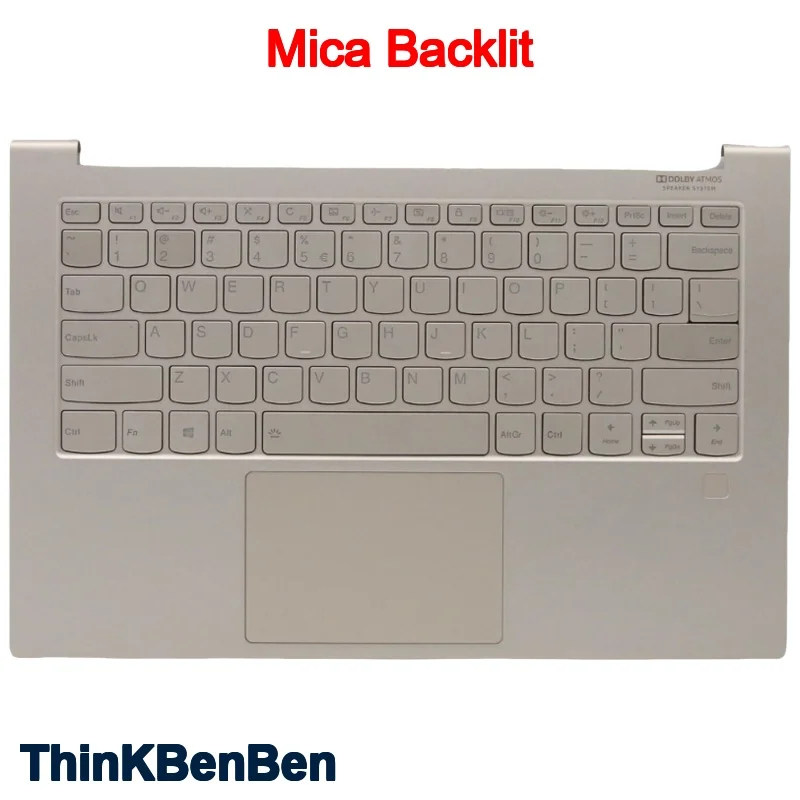 

Mica Upper Case Palmrest Shell Cover Backlit Keyboard For Lenovo Ideapad Yoga C940 14 14IIL 5CB0U44260 5CB0U44270 5CB0U44273