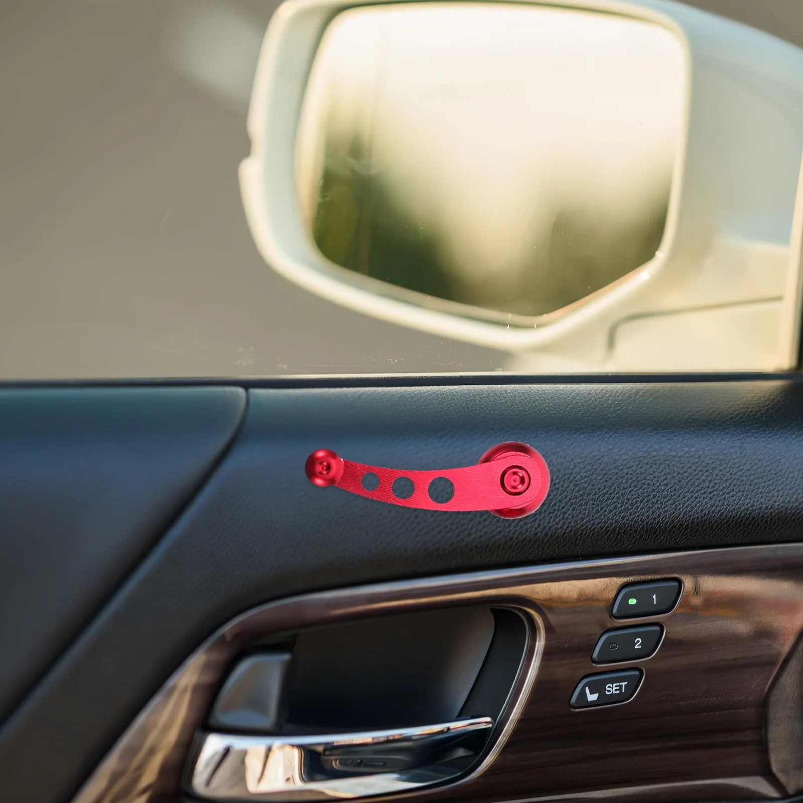 

1Set Car Window Shake Handle Aluminum Universal Left Right Car Door Crank Handles Replacement Mounting Hardware Retainer Clip