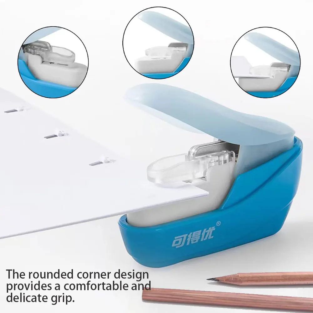 1PC handheld mini stapler, binder paper binder, suitable for school, office and home use.