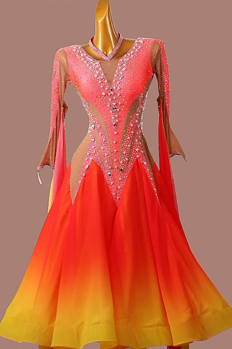 Ballroom Dance Competition Dresses Dance Costumes Waltz Dress For Dancing Clothes Dance Wear Dress Rumba Standard Ballroom Dress