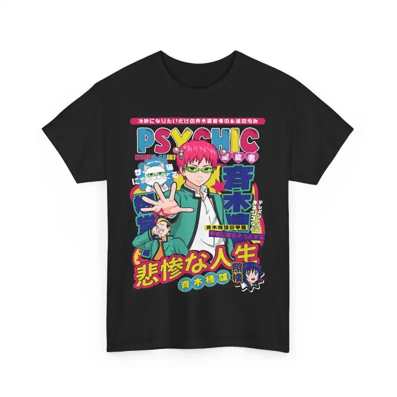 K Saiki Annoyed Face Unisex Shirt: Saiki Kusuo no Sai Nan Anime Merch for Lovers