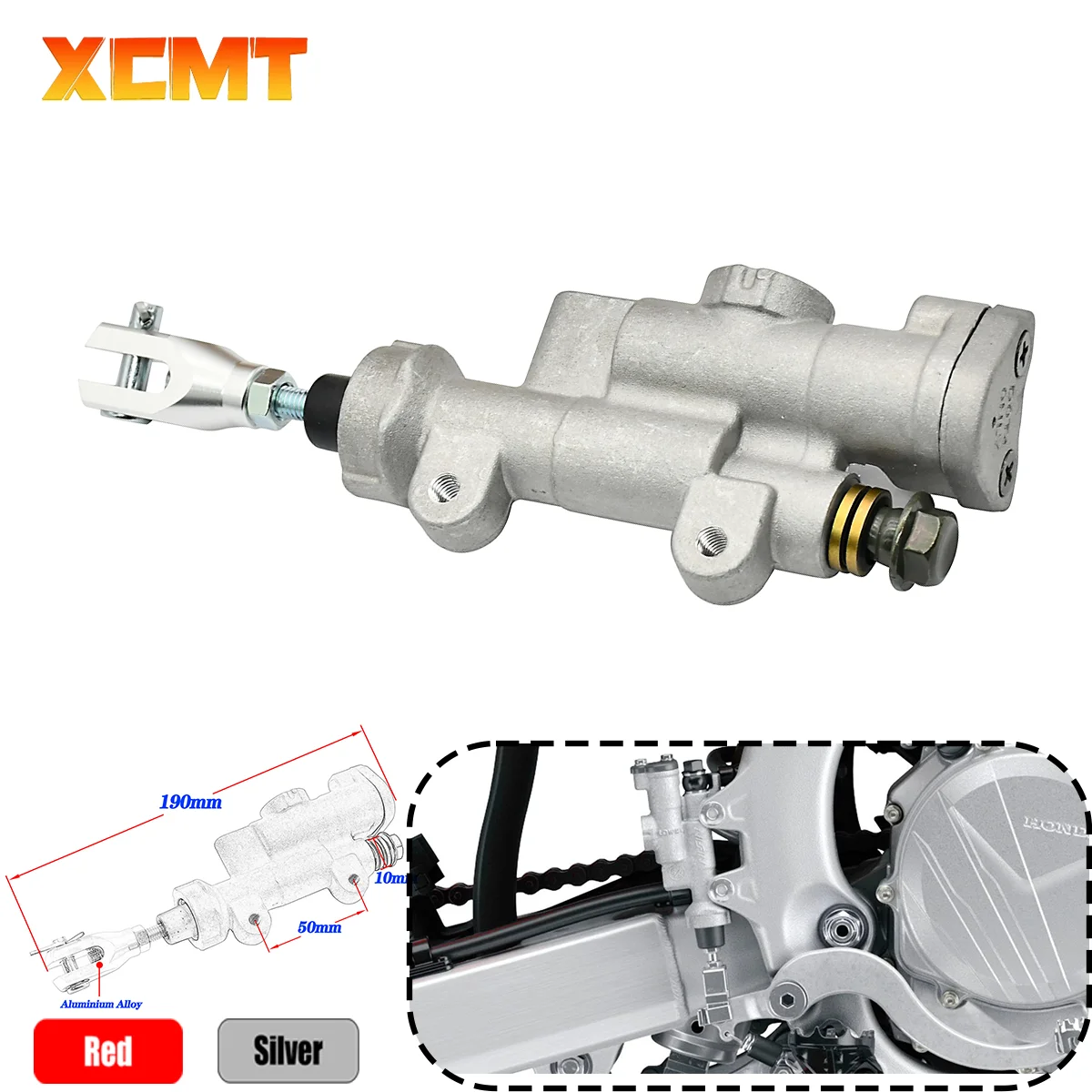 

New For Honda Rear Brake Master Cylinder CRF 250R 450R CR125R CR250R CRF250R CRF450R CRF250X CRF450X Kayo T4 T6 K6 Motorcycle