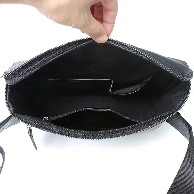 2025 Men's Leather Crossbody Bag Leisure  Single Shoulder Layer Cowhide Men Bag Plant Tanning Designer Luxury Bag
