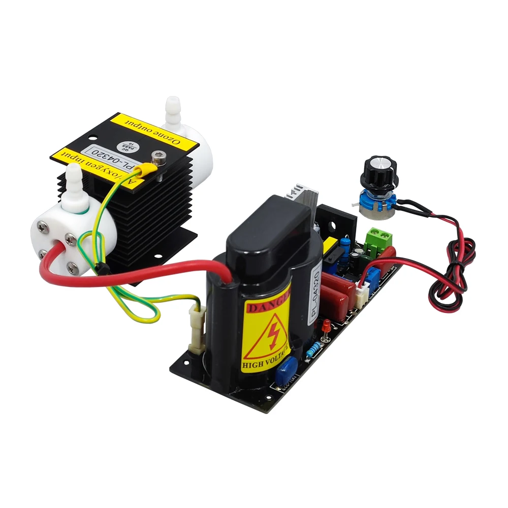 CE FCC ROHS 1 جرام/ساعة مجموعة مولدات الأوزون القابلة للتعديل ضمان لمدة عامين زيت الماء والهواء بالأوزون