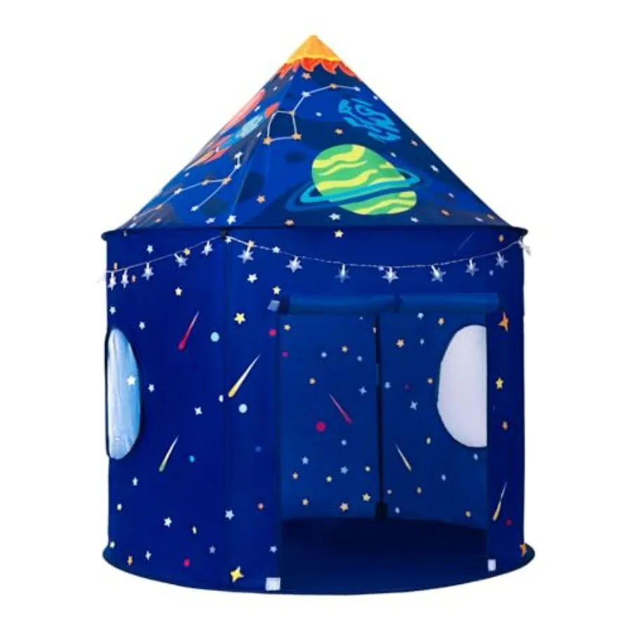 

Space Play Tent for,Astronaut Themed Pop-Up Playhouse for Indoor and Outdoor, Foldable Space Adventure Gift for Boys and Girls