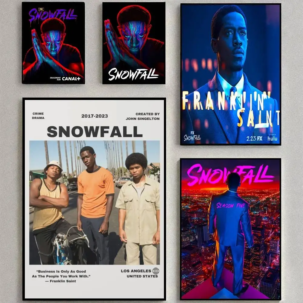 Image of 1 Stück Schneefall-Filmplakat, Wandkunst für Arbeitszimmer, Wohnzimmer, einzigartige Heimdekoration, Bild