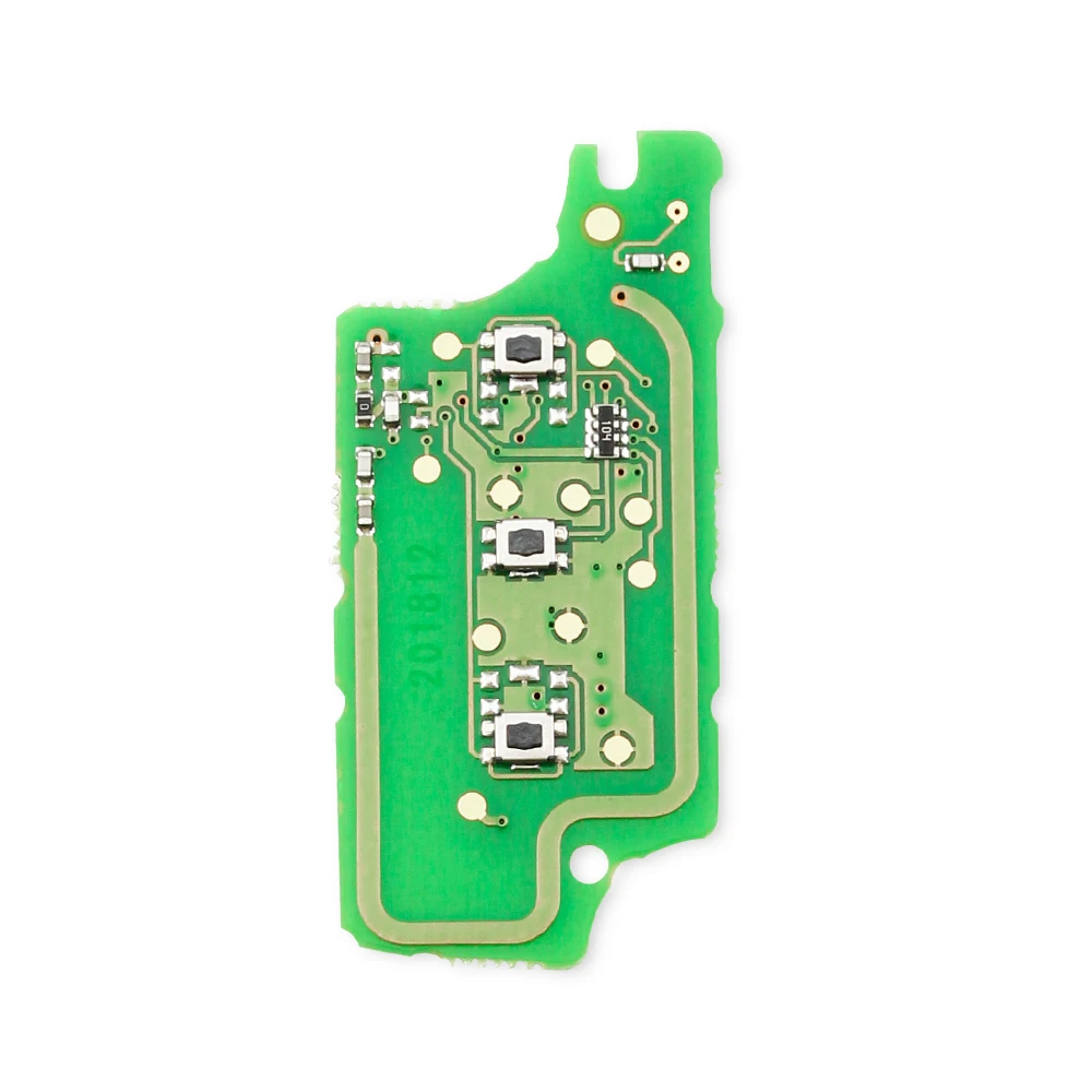 KEYYOU FSK 3 przycisk kluczyk samochodowy z pilotem tablica elektroniczna dla Peugeot 407 407 307 308 607 dla Citroen C2 C3 C4 C5 433MHz ID46 CE0536