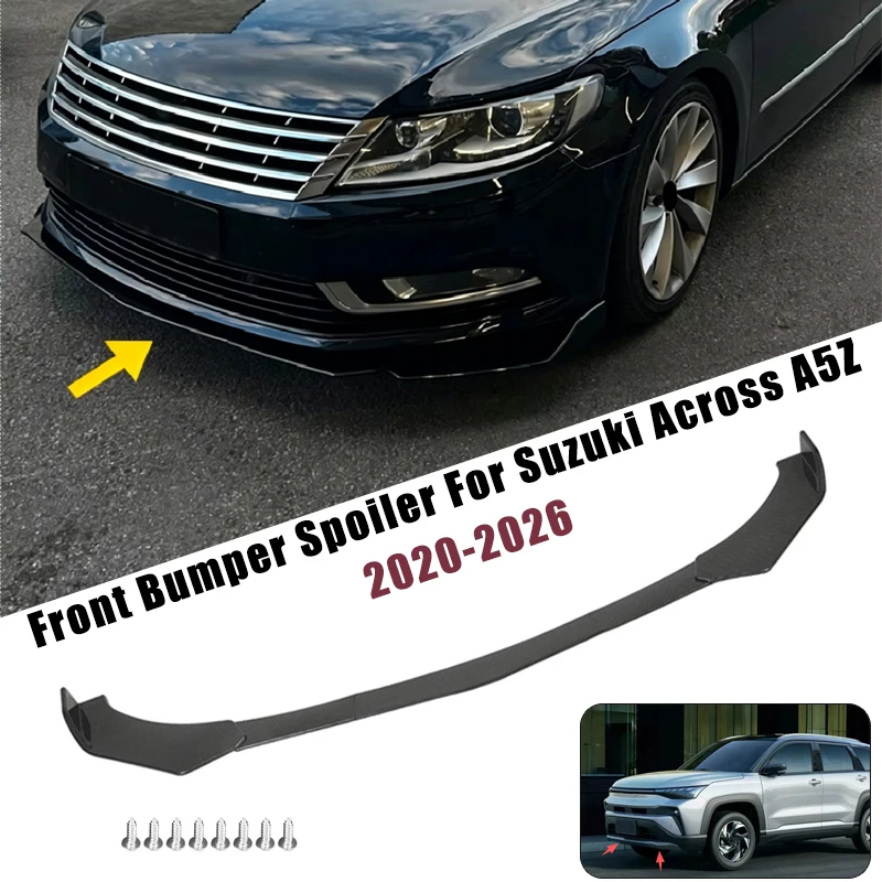 Sport Front Bumper Splitter Spoiler Lip For Suzuki Across A5Z 2020-2026 5Pcs Adjustable Sectional Car Exterior Tuning Body Kit