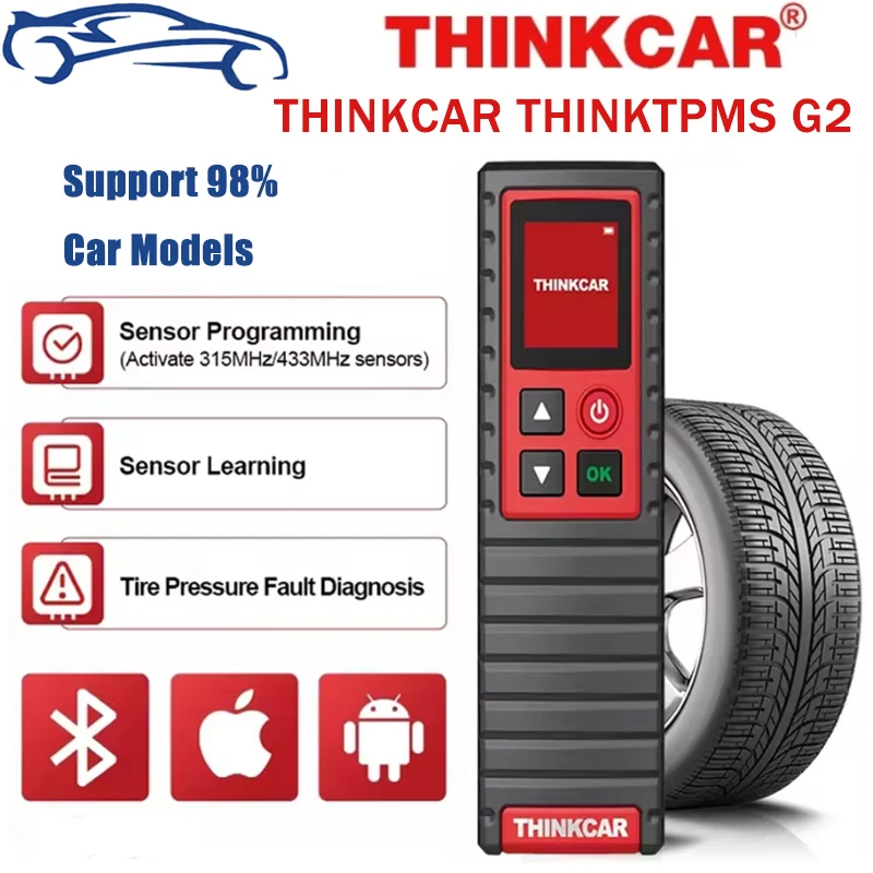 ThinkCar THINKTPMS G2 & S3 2 in1 Car Tire Pressure Diagnosis Tool 315MHz 433MHz Autimotive TPMS Sensor Programming Learning