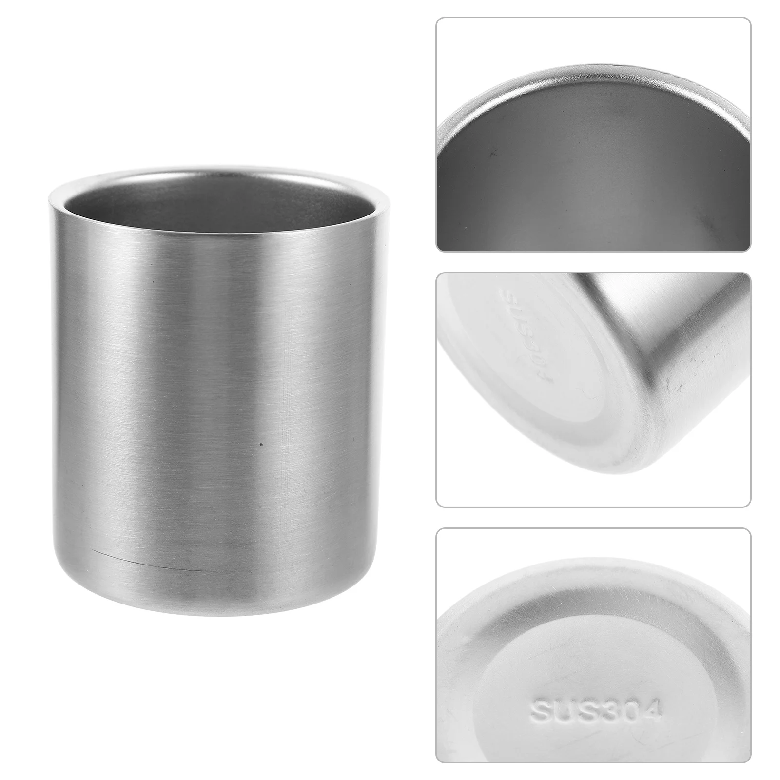 

Stainless Steel Beer Mug 304 Grade Reusable Soda Cup Tea Tumbler Coffee Bathroom Cups Water Glassware Gifts