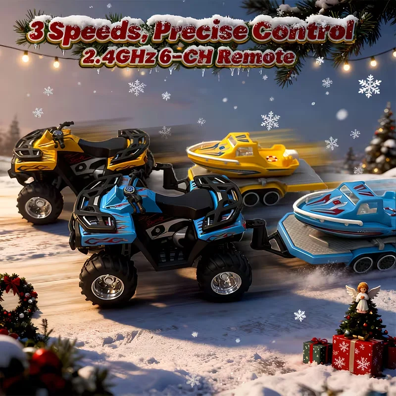 1:64 スケール RC オフロードビーチバイク車両 頑丈な合金ボディ、スマートフォンアプリタッチスクリーンコントロール 2.4G