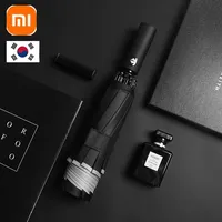 Xiaomi 10 Ribs Umbrella Fully Automatic Reflective Umbrella Reverse Folding Multifunctional Sunshade Rain Business Korea Stylle