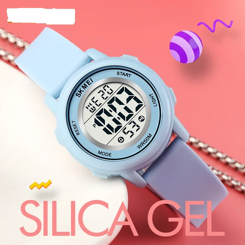 Moda ragazzi ragazze Sport bambini orologio colorato LED luce digitale bambini orologi da polso sveglia impermeabile bambino orologio