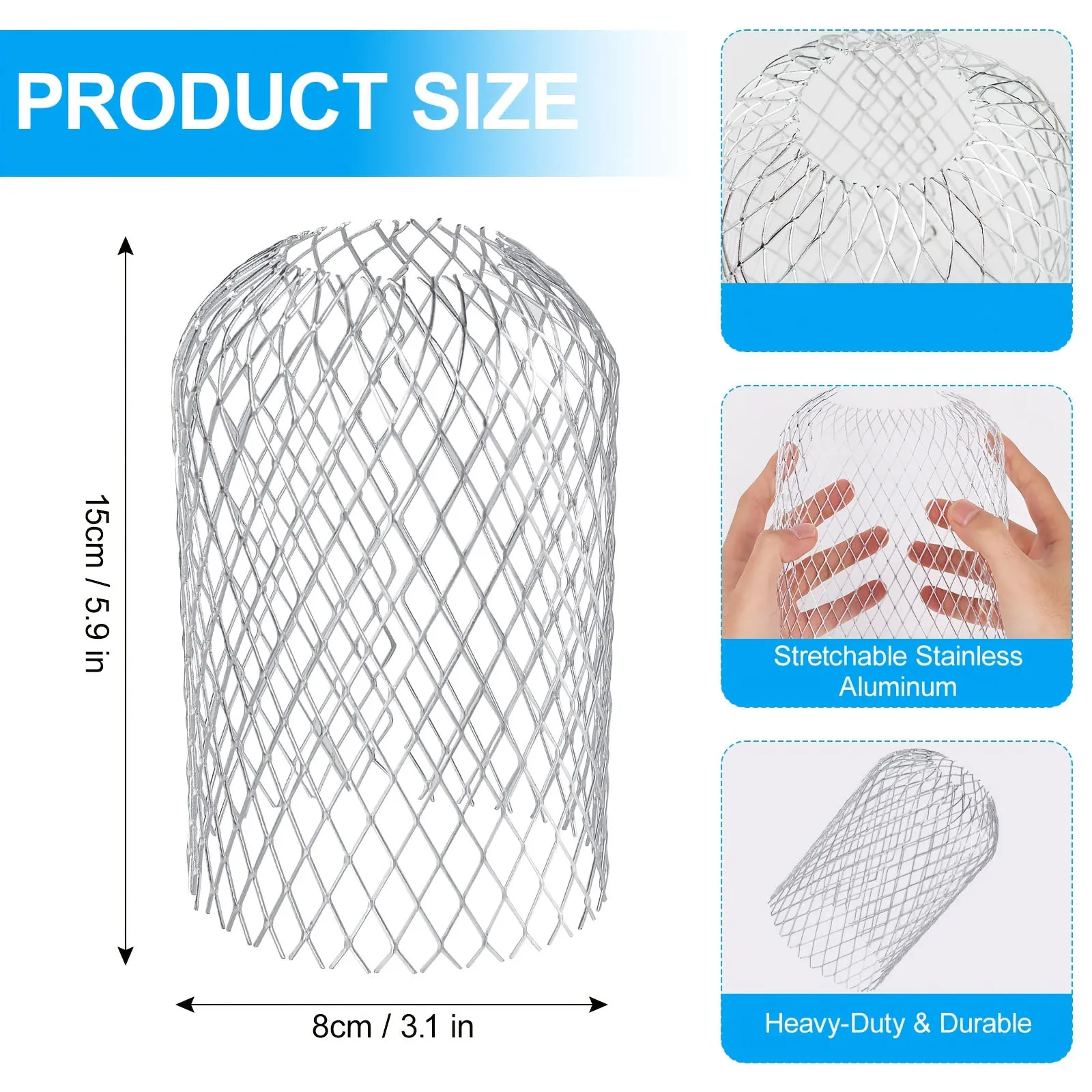 4 قطعة المزاريب تصفية شبكة سقف ورقة صافي مزراب الحرس ماسورة التصريف مصفاة الفلتر في الهواء الطلق غطاء للصرف غطاء مزراب #6