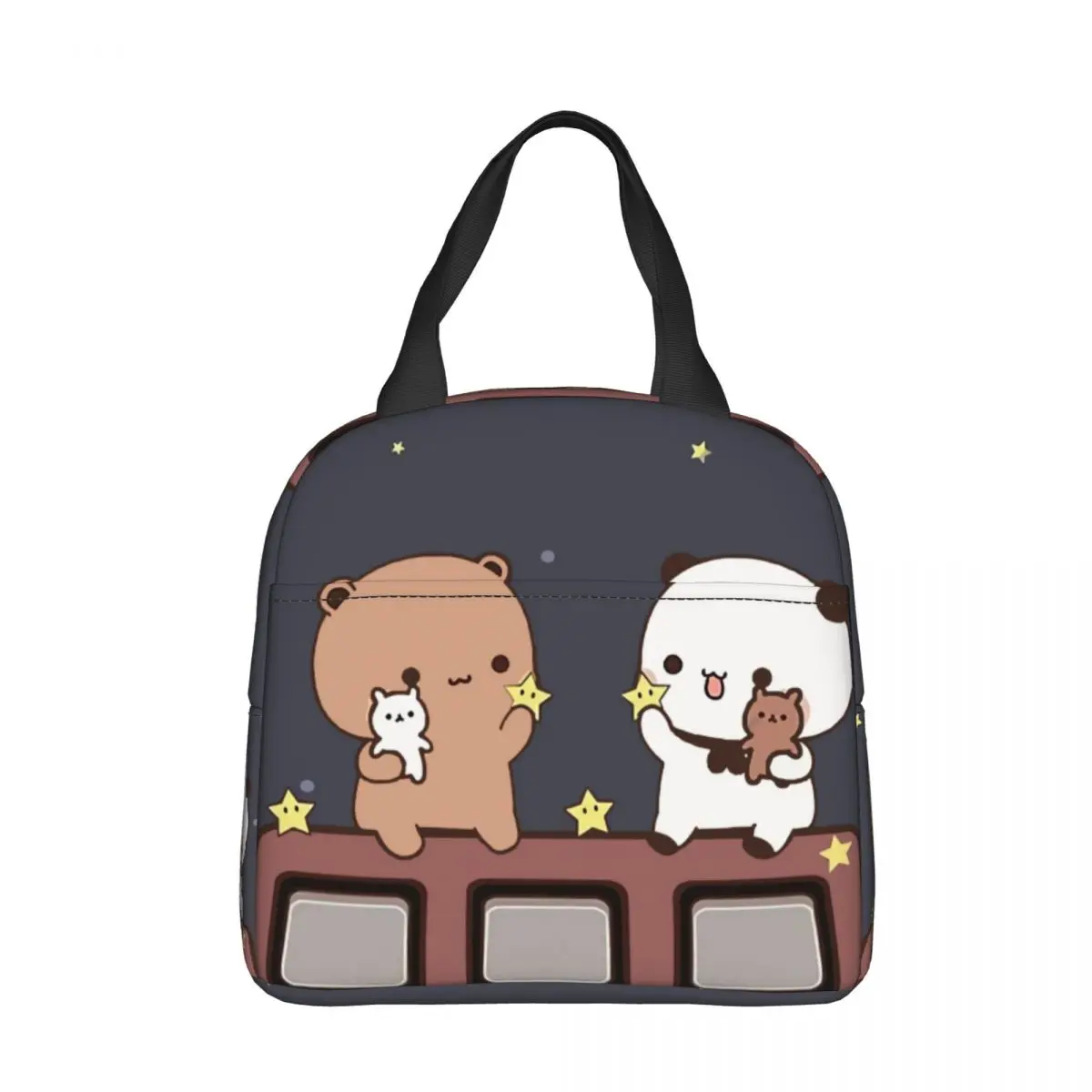 

Watching The Moon Together Insulated Lunch Bag Bubu Dudu Cartoon Women Kids Cooler Bag Thermal Portable Lunch Box Ice Pack Tote