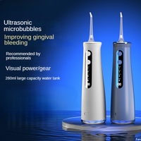 Dental Flosser Ultrasonic Scaler Water Flosser Orthodontic Electricity Display Multi-speed Adjustment Portable Teeth Cleaner