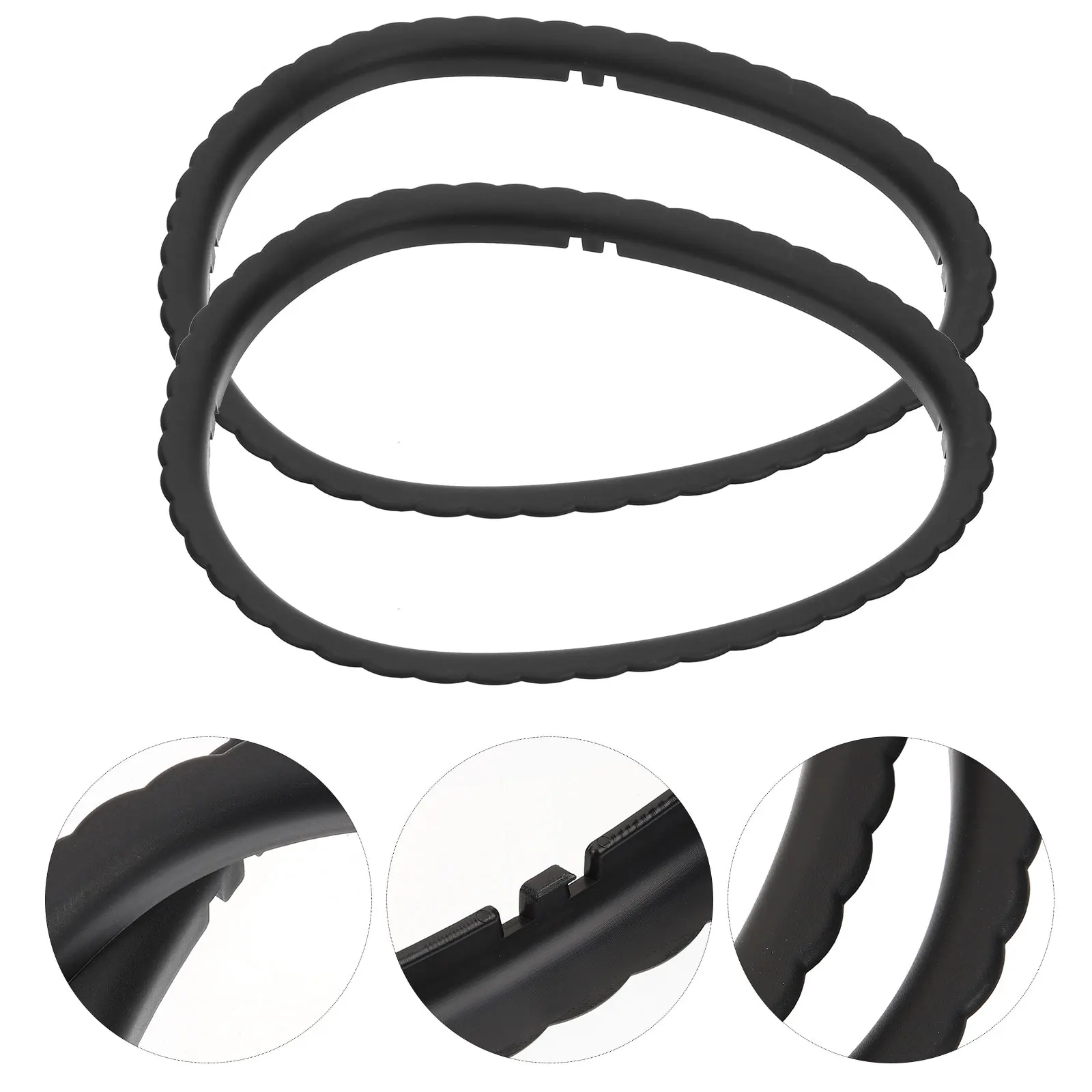 

2Pcs Elderly Commode Fixing Ring Plastic Stool Inner Bucket Potty Chair Toilet Seat Accessories Foldable Storage Easy Install