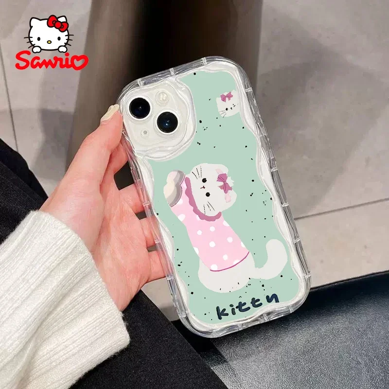 Custodia per iPhone My Melody Iphone 16/15/14/13/12/11/x/xs/xs Max Custodia per telefono donna Hello Kitty Anime per Iphone Sanrio 2025 Nuovo