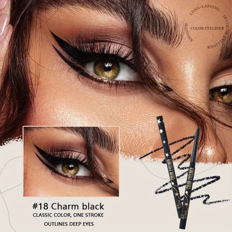 Colorful Eyeliner Gel Pencil Waterproof Lasting Easy To Wear Eyes Beauty Makeup Natural Matte Lying Silkworm Eye Liner
