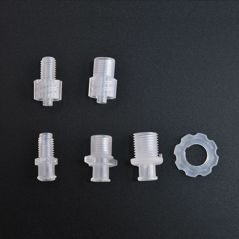 RUNZE Food Grade Polypropylene (PP) Material Luer Connector Luer Hose Connector with Luer Lock Model Number Head