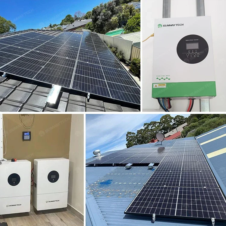 Kit completo de sistema Solar para el hogar, sistema de energía de batería Solar híbrida de 5kw, 10kw, 12kw, 10kwh, 20kwh, 30kwh, 40kwh, baterías de litio