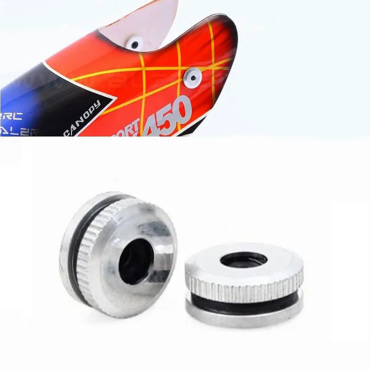 Metal Canopy Mounting Nuts for ALIGN T-Rex 380 450 500 550 600 RC Heli Helicopter