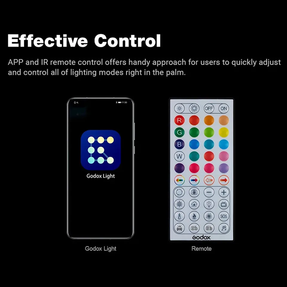 Godox CL10 LED Webcasting Ambient Light Buit-in 39kinds Light Effects 10W Selfie Ring Light for Live Streaming