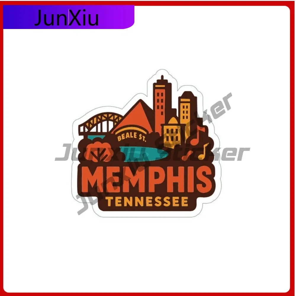 

Memphis Tennessee City Waterproof Sticker Decorative Motocross Windshield Guitar Vinyl Decal Custom Decals Stickers For Car Pvc
