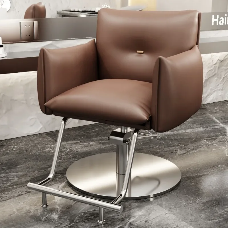 Beauty Swivel Shampoo Barber Chair Luxury Professional Barber Chair Hairdresser Equipment Cadeira De Barbeiro Salon Furniture