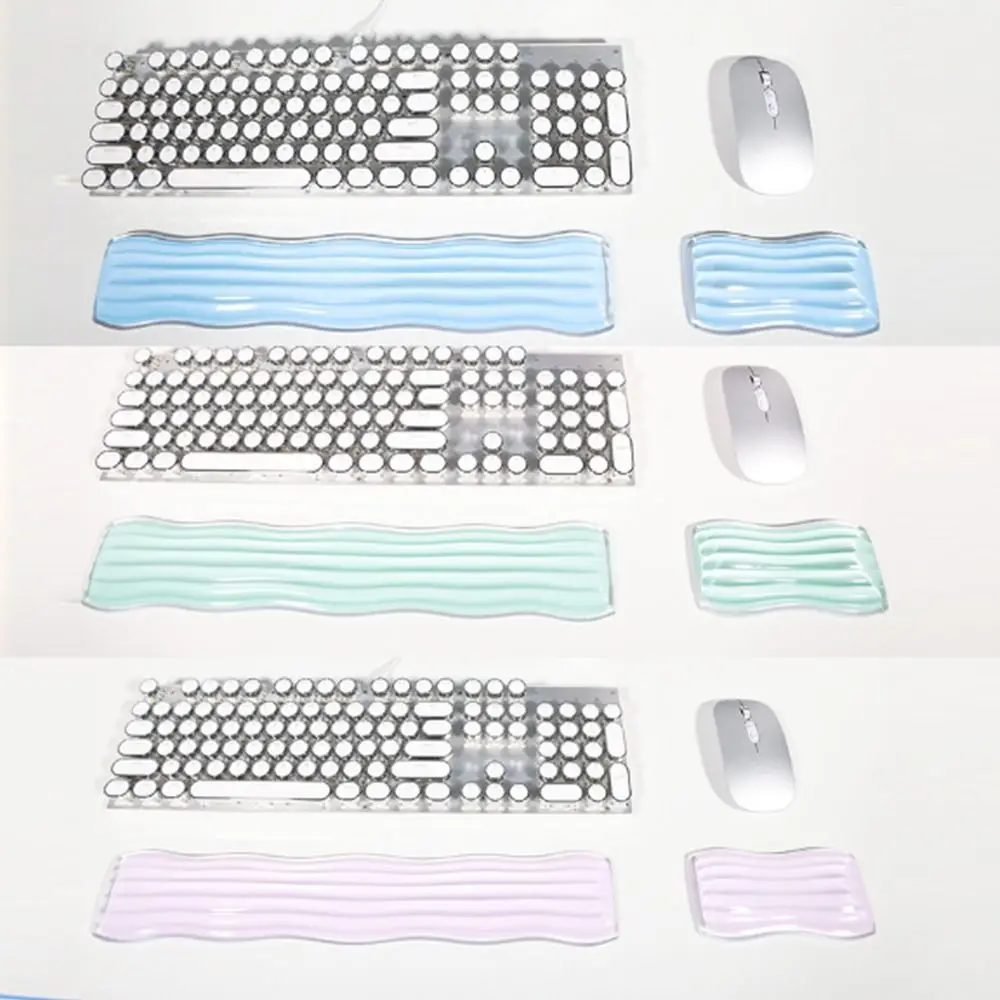 

Creative Clear Mouse Wrist Rest Ergonomic Soft Silicone Gel Wrist Pad Comfortable Effectively Gel Wrist Rest Pad School
