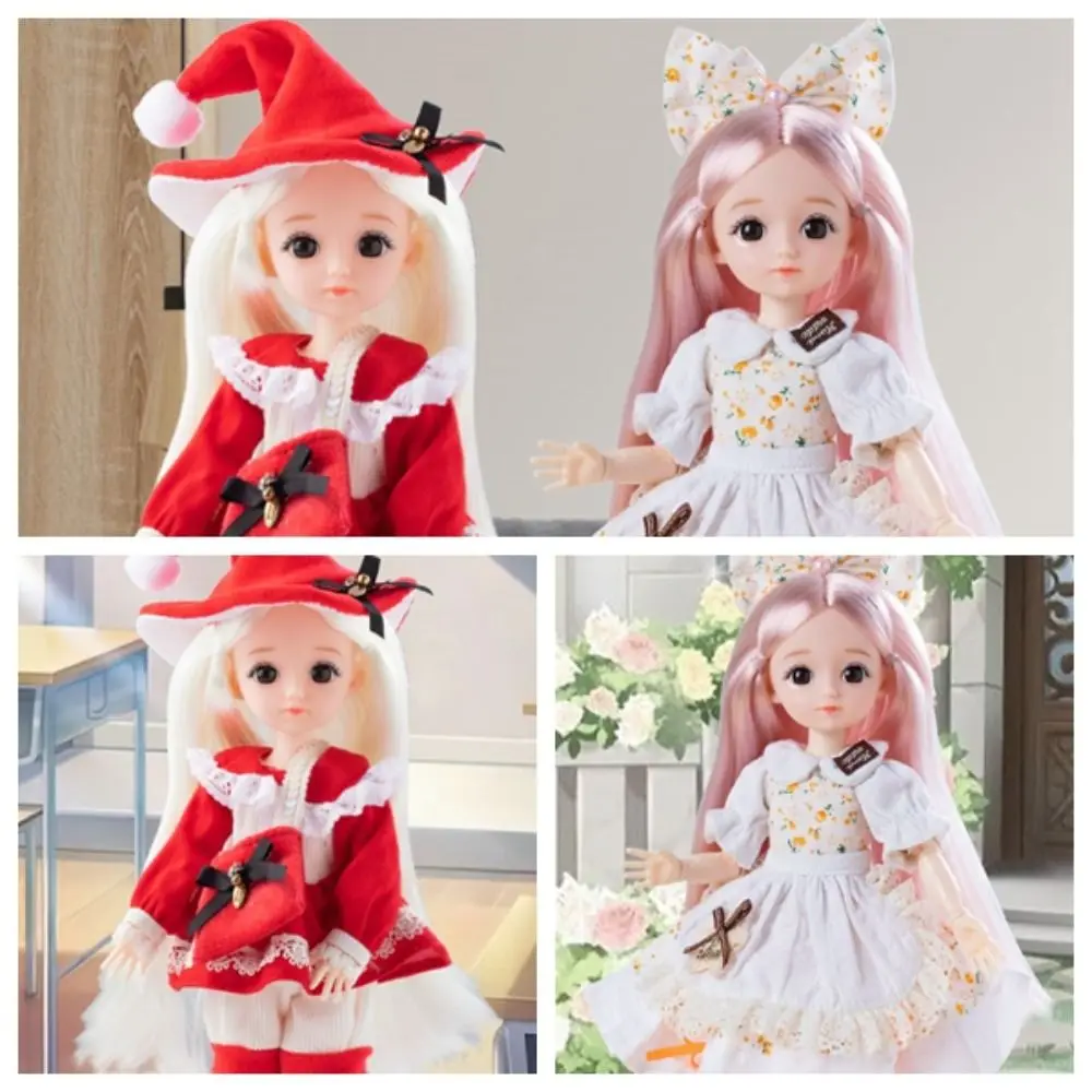 

DIY Toy with Clothes 30cm BJD Doll Dress Up 3D Eyes Removable Joints Doll Removable Joints 30cm 1/6 bjd Dolls Kids Toy