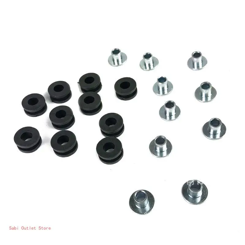 10Pcs Universal Rubber Grommet Double Sided Closed Rubber Grommet Fairing Bushing Pressure Relief Cushion