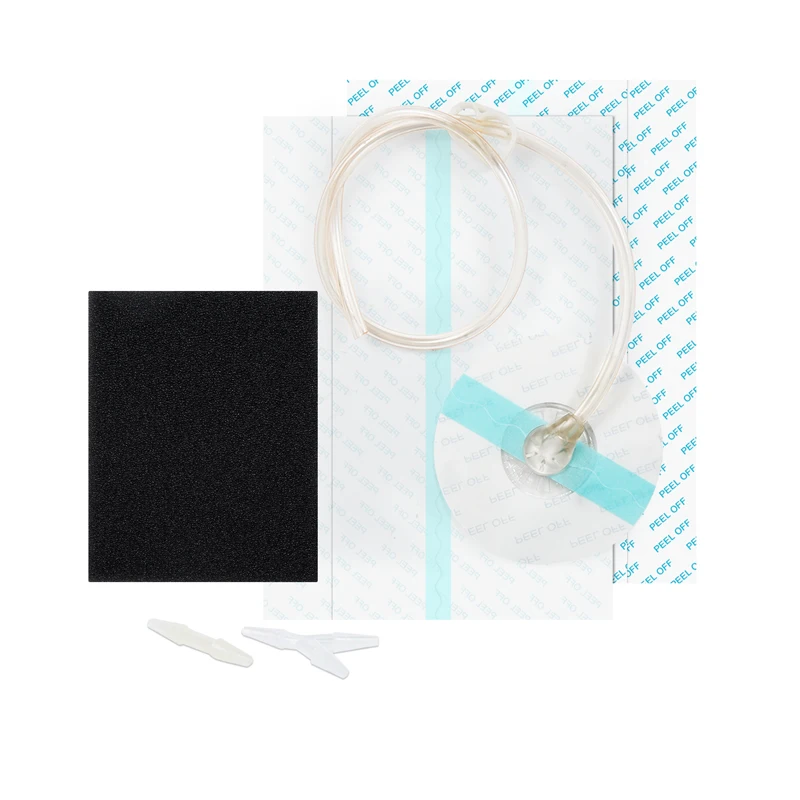 negative pressure wound therapy system accessory tubing with the pad drainage tube with small tubing for washing