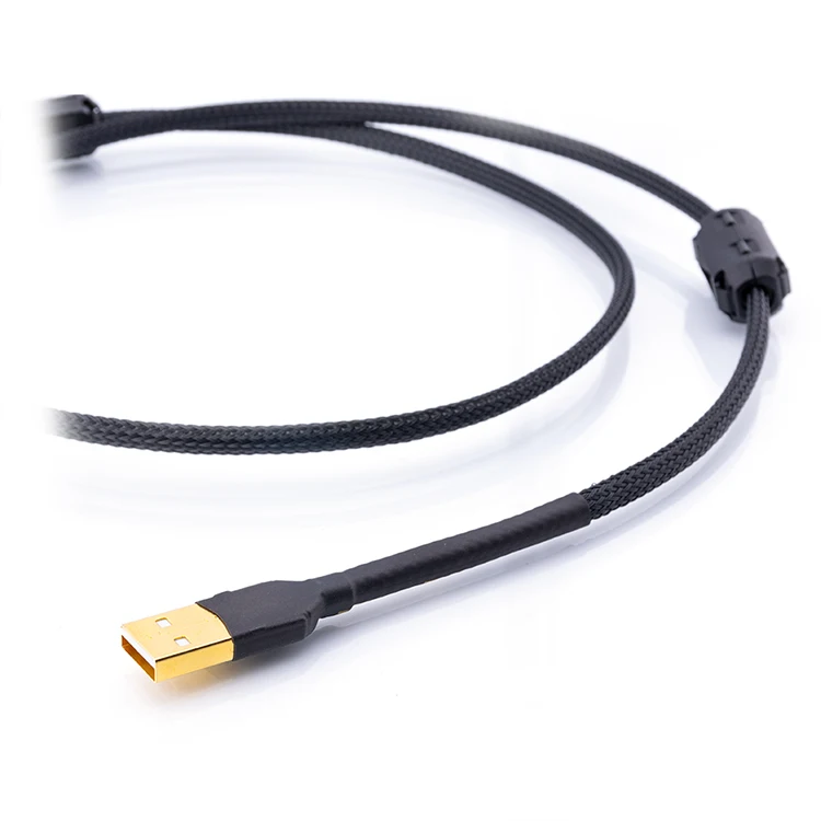 Sliver Plated HiFi rodzaj USB C kabel ze świecącą końcówką USB A do C kabel do transmisji danych Audio 5N DAC PC Mobile