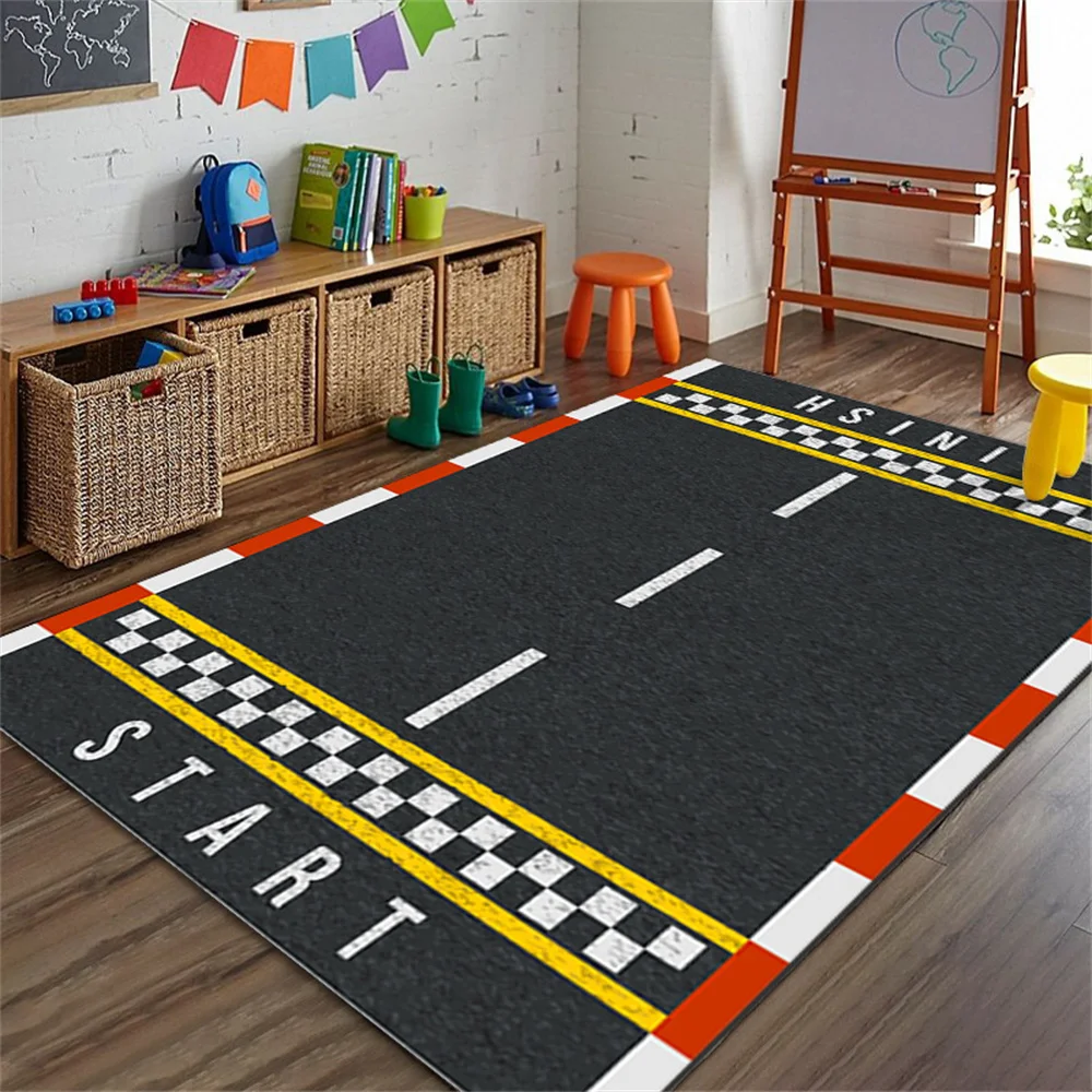 Indoor Soccer Field Game Rug Living Room Coffee Table Mat Bedroom Bedside Rug Bedroom Decorative Rug