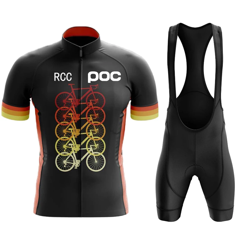 

2026 Rcc Poc Team Wielertui Set Fietsleding Mtb Bike Kleding Uniform Maillot Ropa Ciclismo Man Fietspak