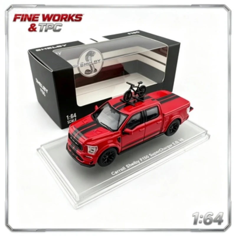 

FINE WORKS & TPC 1:64 Ford, Shelby pickup F150, die-cast alloy model, men's gift, adult collection piece.