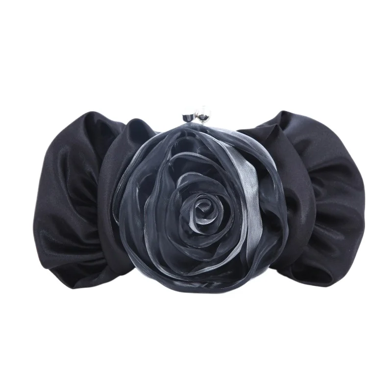 

Women's Crystal Rose Evening Bag Luxury Clutch Purse Shoulder Handbag for Party Wedding Banquet Gown Cheongsam Hanfu