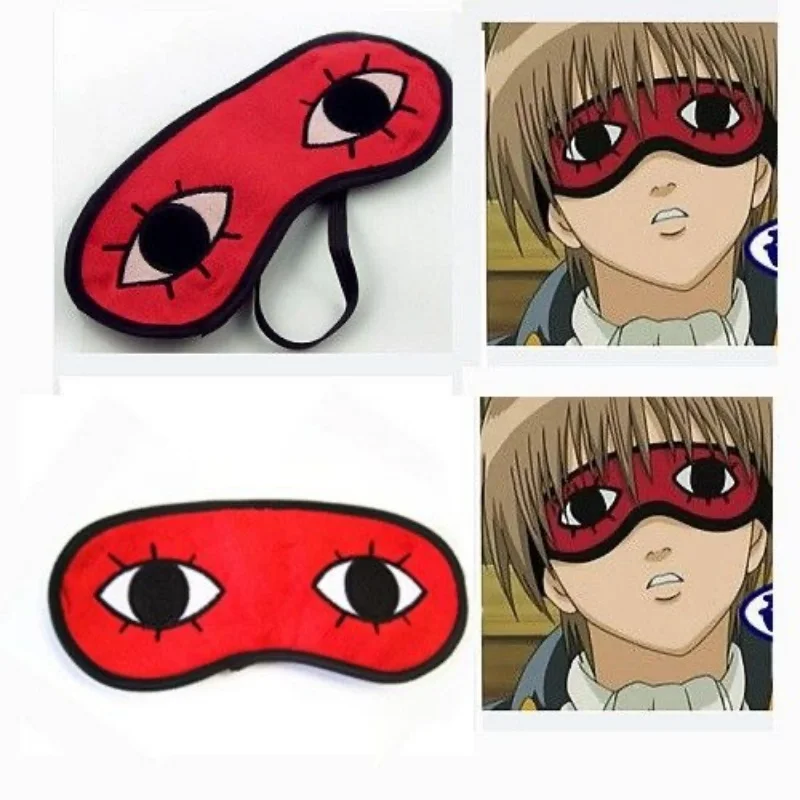 GINTAMA Anime Eye Mask Woman Gintoki Shinpachi Kagura Sadaharu Cartoon Soft Eyepatch Sleep Eyeshade Unisex Blindfold Cosplay