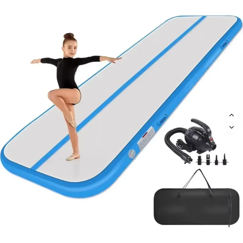 Inflatable Air Cushion Gymnastics Mat for Floor Exercises Yoga Tumbling Training Portable Home Workout Pad Thick Safety