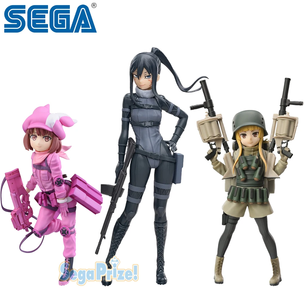 Pre Sale Original Sega Luminasta Sword Art Online Alternative Gun Gale Online Pitohui Llenn Fukaziroh Collectible Table Figures