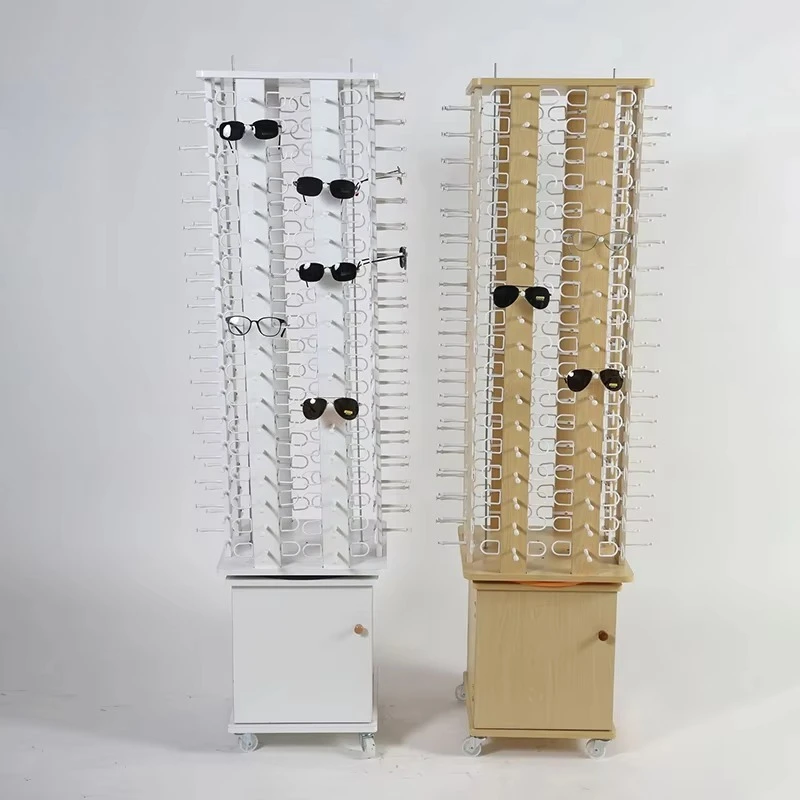 Wooden frame, glasses display stand, sunglasses countertop display stand
